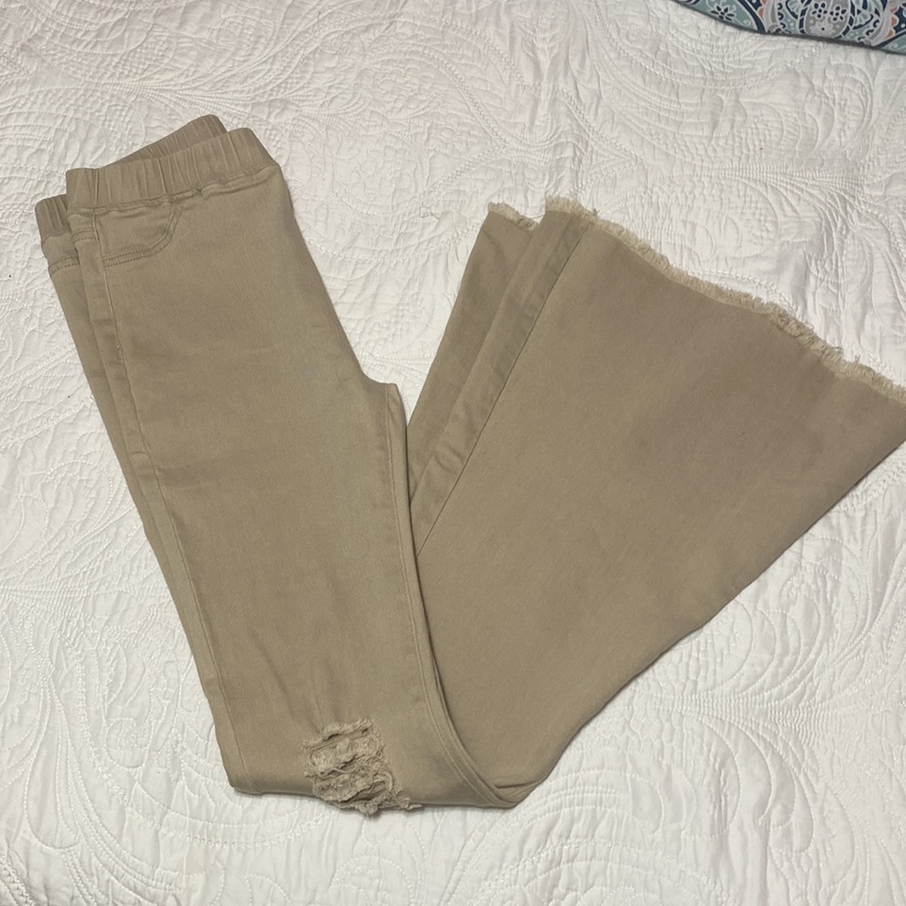 Khaki Bell bottoms